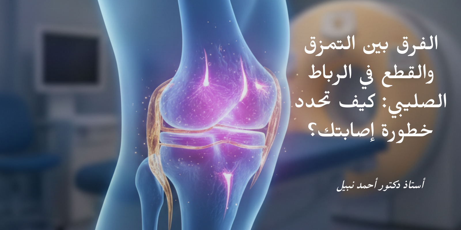 الفرق بين التمزق والقطع في الرباط الصليبي